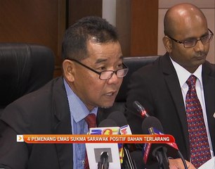 Empat pemenang emas Sukma Sarawak positif bahan terlarang