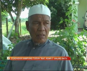 Penduduk kampung tuduh 'mat rempit' baling batu