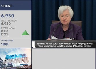 Rizab Persekutuan Amerika bayangkan kenaikan faedah
