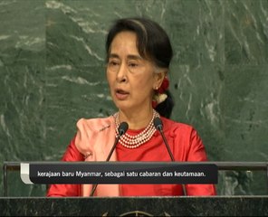 Penampilan pertama Aung Sang Suu Kyi di UNGA