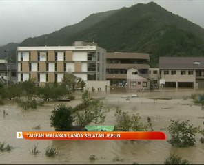 Taufan Malakas landa selatan Jepun