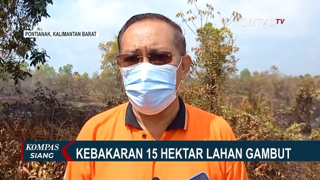 Dipicu Cuaca Panas, 15 Hektar Lahan Gambut di Pontianak Kebakaran!