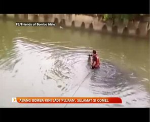 Abang bomba kini jadi 'pujaan', selamat si comel