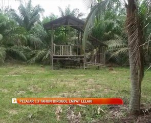 Pelajar 13 tahun dirogol empat lelaki