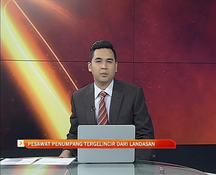 Pesawat penumpang tergelincir dari landasan