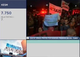 Rakyat Brazil protes pentadbiran Presiden Michel Temer