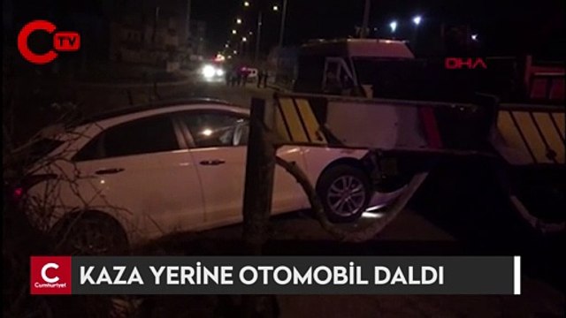 Kaza yerine otomobil daldı; 1 polis şehit, 1 ölü, 4 yaralı