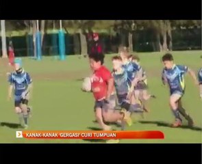 Kanak-kanak 'gergasi' curi tumpuan