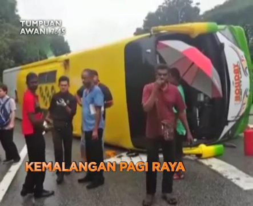 Fokus AWANI 7:45 - 37 cedera, kemalangan bas persiaran pagi raya