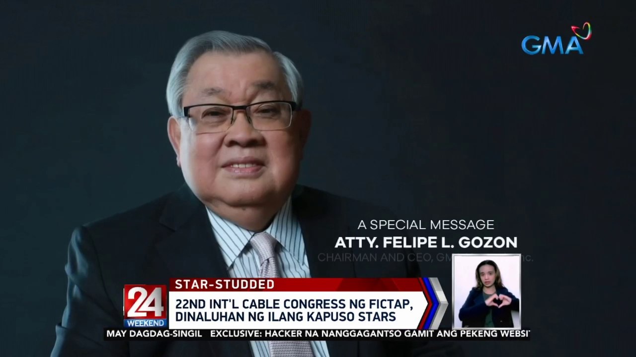 Int'l Cable Congress ng FICTAP, dinaluhan ng ilang Kapuso stars | 24 Oras