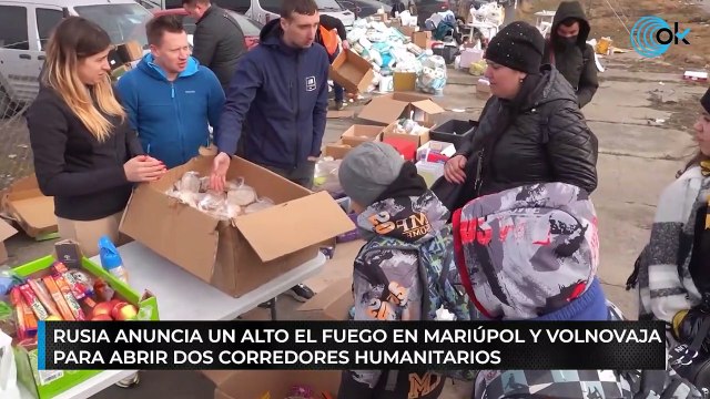 Rusia anuncia un alto el fuego en Mariúpol y Volnovaja para abrir dos corredores humanitarios