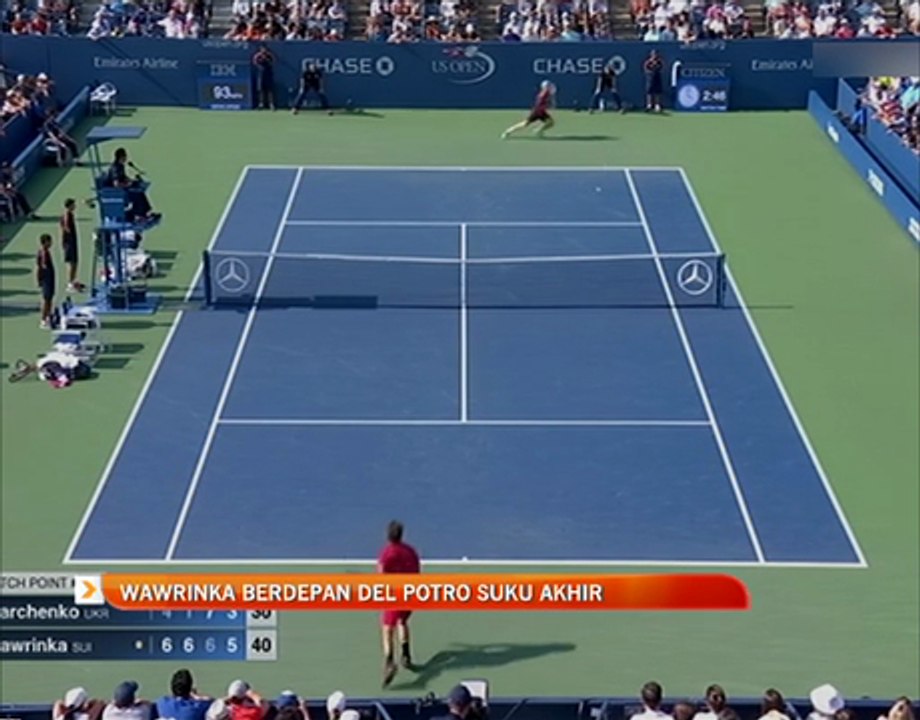 Stanislas Wawrinka berdepan Juan Martin Del Pot...