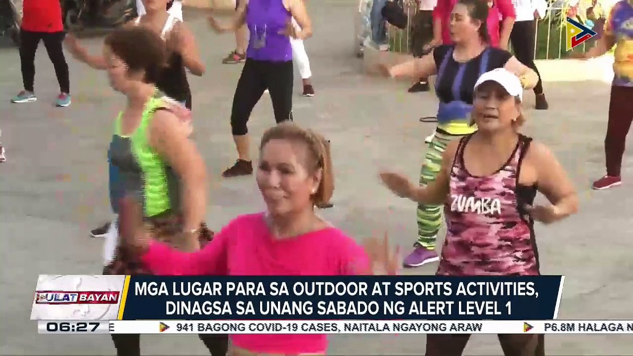 Mga lugar para sa outdoor at sports activities, dinagsa sa unang Sabado ng Alert Level 1