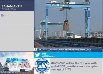 Aktiviti logistik China berkembang pada Ogos