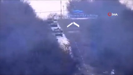 Ukrayna ordusu, Rus zırhlı araçlarını vurdu
