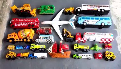 Buldozer Tank baja truk molen school bus bus tingkat pesawat Truk pasir bus tayo truk es krim Part 6
