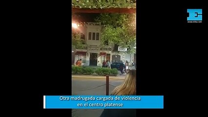 Noche descontrolada en La Plata: otra brutal pelea en diagonal 74