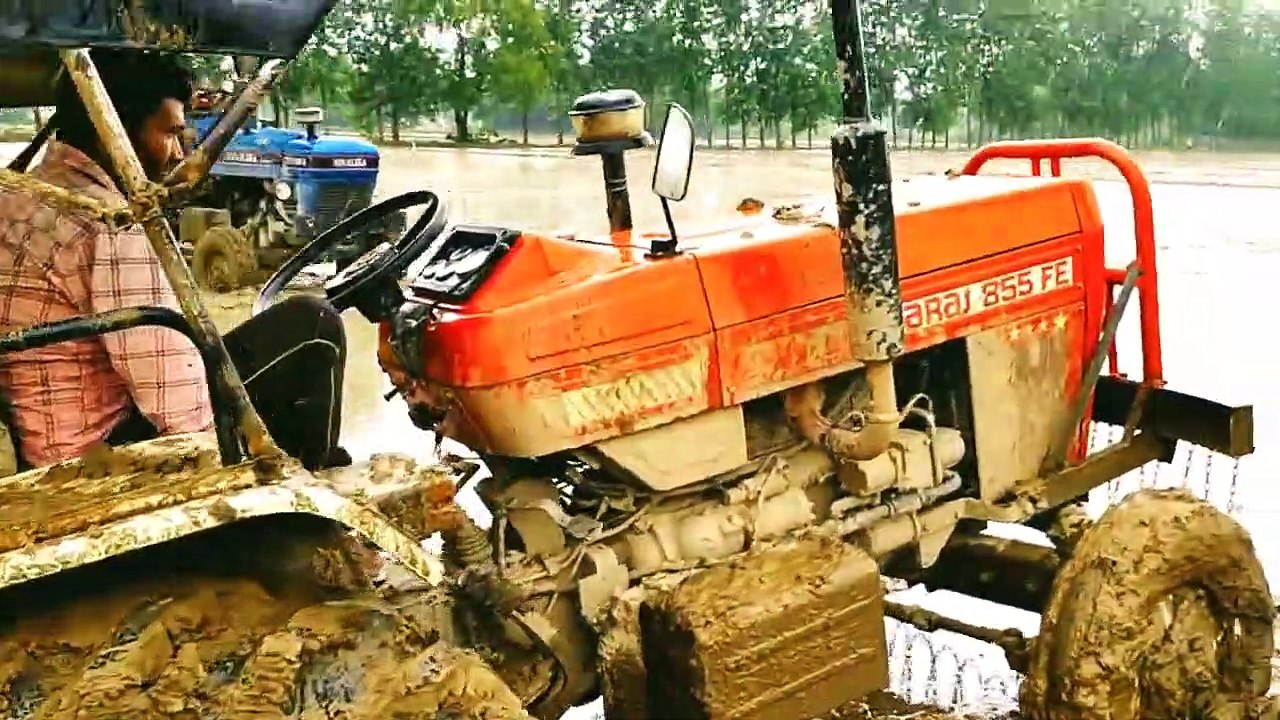 Swaraj 855 FE performance   _ Sonalika 750 atta