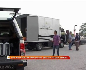 Lori milik SUKTRA yang dicuri, berjaya ditemui semula