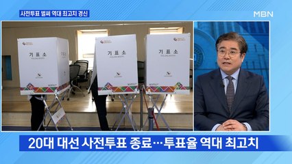 [토요오후와이드] 사전투표 역대 최고치 경신…D-4 남은 변수는? 0305