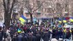 Rusya'nın ele geçirdiği Ukrayna kenti Herson'da protestolar