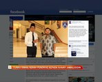 Tunku Ismail serah pendrive kepada Khairy Jamaluddin