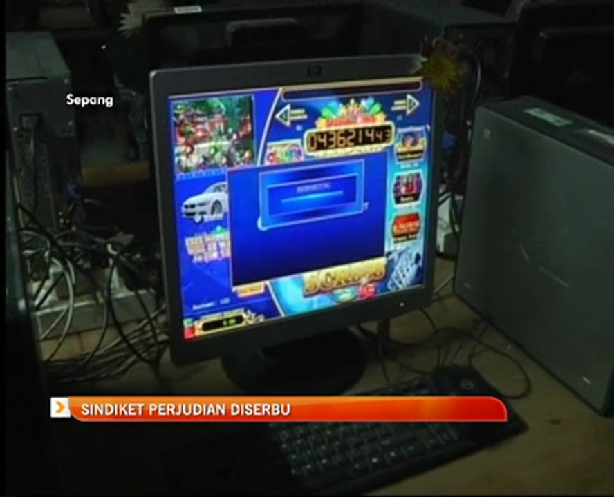 Sindiket perjudian diserbu
