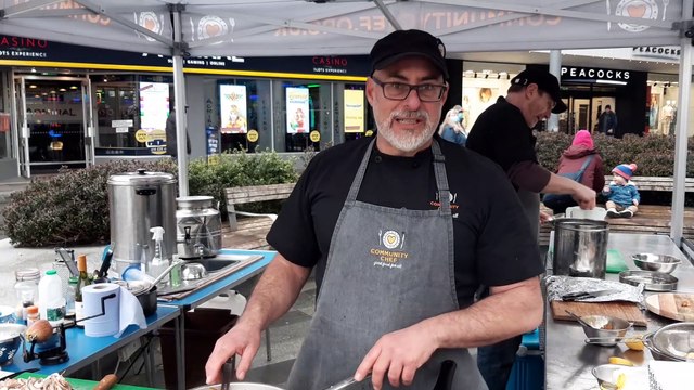 Pancake stall in Crawley