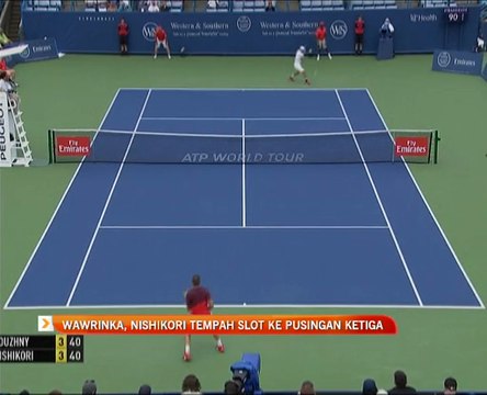 Stanislas Wawrinka, Kei Nishikori tempah slot ke pusingan ketiga