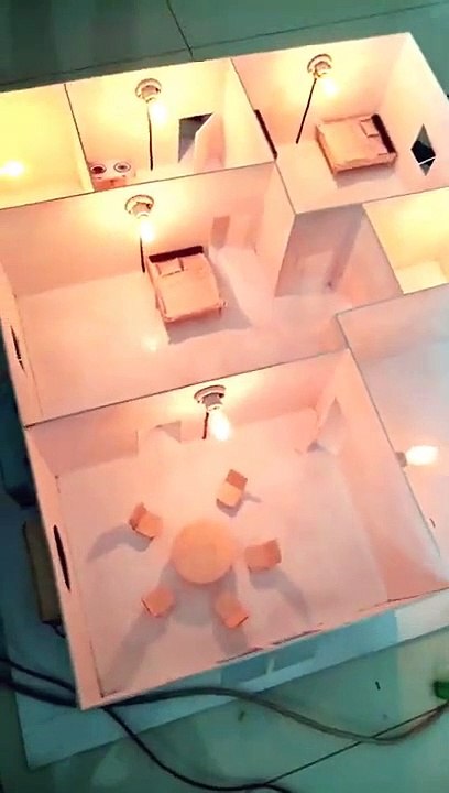 Miniatur rumah,kontrol instalasi listrik dengan IoT