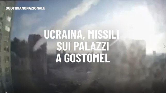 Ucraina, missili sui palazzi a Gostomel