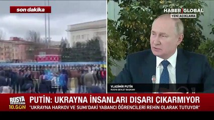 Putin'den Zelenski yönetimine: Aynı ruhla devam ederlerse Ukrayna devletinin geleceğini tehlikeye atacaklarını anlamalılar