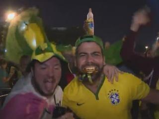 Brazil fans celebrate Olympic football victory