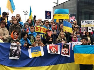 BEYOĞLU'NDA RUSYA PROTESTOSU