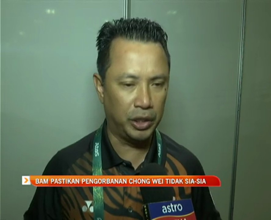 BAM pastikan pengorbanan Lee Chong Wei tidak sia-sia