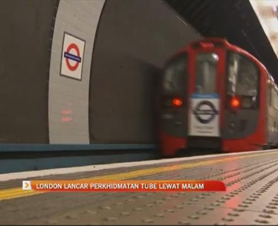 London lancar perkhidmatan Tube lewat malam
