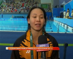 Cedera bahu punca Pandelela Rinong kedudukan ke-11