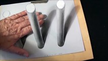 How is it Possible - 3D Drawing Cylinders Trick - It-s Impossible - Drawing Art HowToDraw