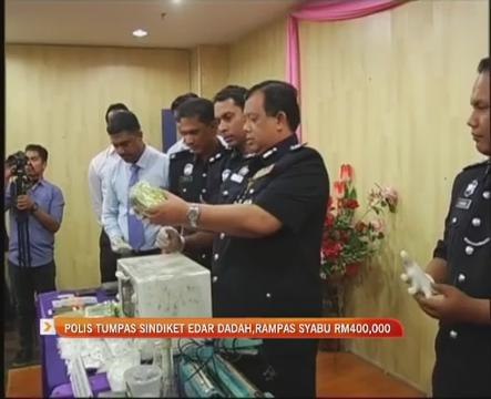 Polis tumpas sindiket edar dadah, rampas syabu RM400,000