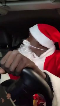 Khaby Lame is Santa _ Sorry guys (Never Text while Driving) Santa Claus is Coming to town