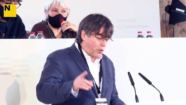 El president en funcions del Consell per la República, Carles Puigdemont, explica que els partits són imprescindibles però diu que el Consell ha de prendre la iniciativa