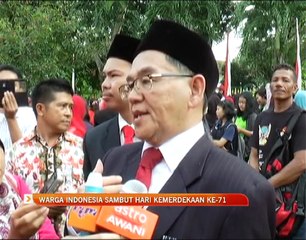 Warga Indonesia sambut Hari Kemerdekaan ke-71