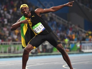 'Lightning' strikes thrice as Bolt completes 100m hat-trick
