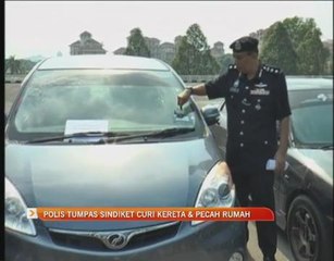 Polis tumpas sindiket curi kereta dan pecah rumah