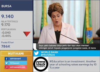 Dilma Rousseff mohon pilihanraya awal di Brazil