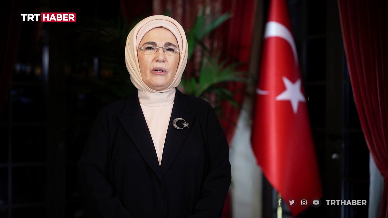Emine Erdoğan: Çocukların isminin ölüm haberlerinde geçtiği dünyada mutlu olamayız