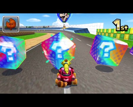 Nintendo 3DS, Mario Kart 7, N64 Luigi Raceway, Peach Gameplay
