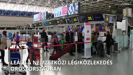 Leáll a nemzetközi légiforgalom Oroszországban