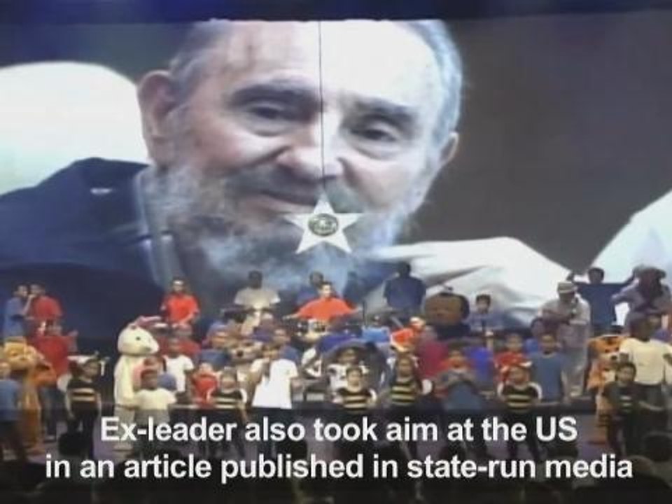 Cuba's Fidel Castro makes public appearance for 90th birthday