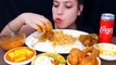 Asmr Eating  Hot & Spicy Non. Veg and Veg Curry Chicken Curry, Mutton Curry, Egg Curry, Paneer Curry with Rice Indian Street Food